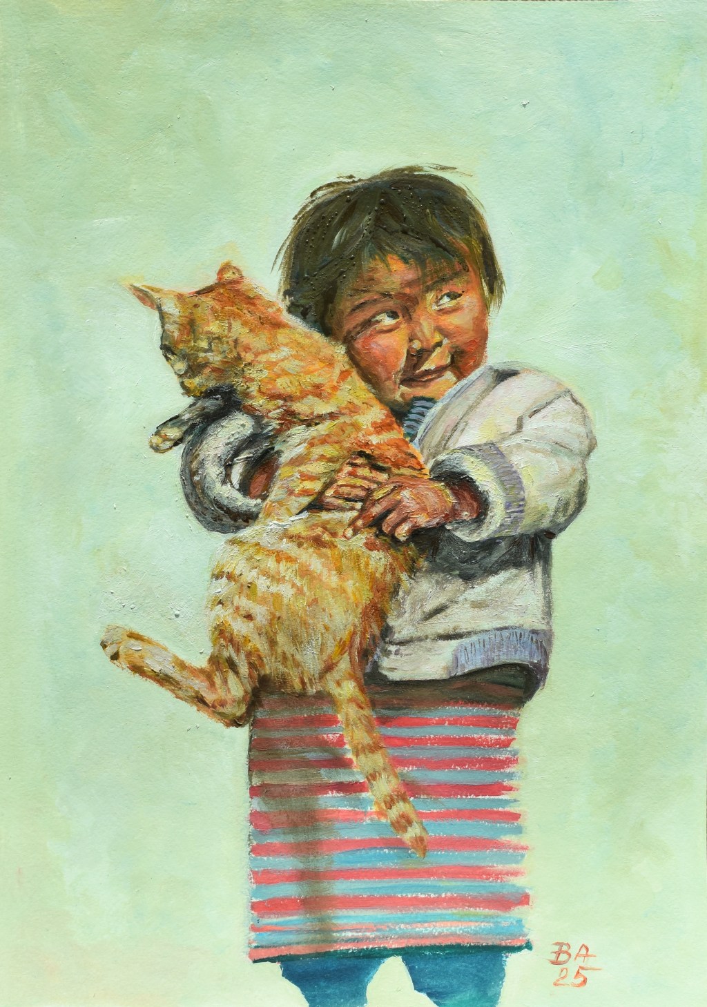 Girl with a&nbsp;cat